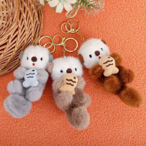 Móc Khóa Gấu Bông Rái Cá Dễ Thương