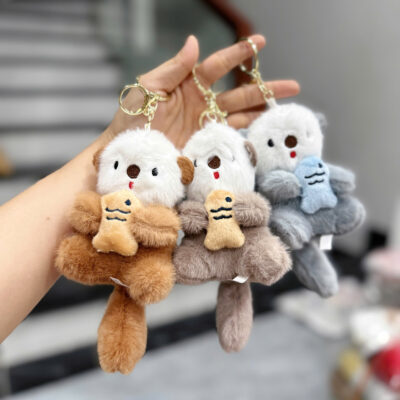 Móc Khóa Gấu Bông Rái Cá Dễ Thương
