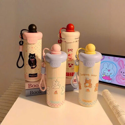Bình Giữ Nhiệt 500ml Họa Tiết Cute 5 Bình Giữ Nhiệt 500ml Họa Tiết Cute