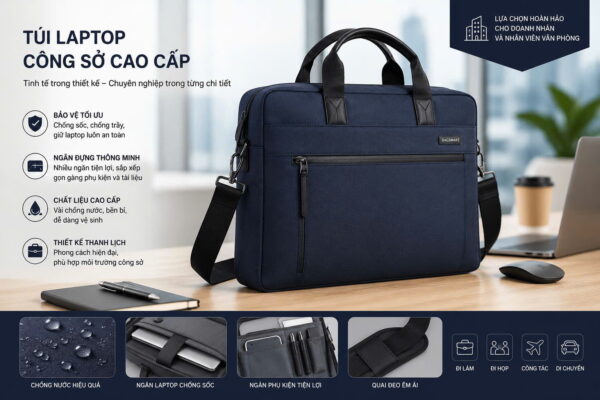 Túi Đựng Laptop Công Sở Cao Cấp – Giải Pháp Quà Tặng Doanh Nghiệp Hiện Đại
