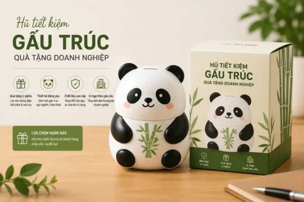 Hũ Tiết Kiệm Gấu Trúc Quà Tặng Doanh Nghiệp Độc Đáo