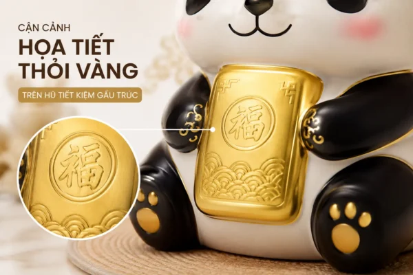 Hũ Tiết Kiệm Gấu Trúc Quà Tặng Doanh Nghiệp Độc Đáo